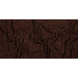 Astrolabe Metallic Dark Copper Crinkled Luxury Brocade with Black Backing
