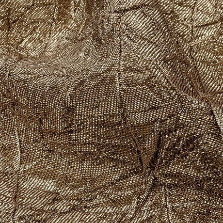 Astrolabe Metallic Gold Crinkled Luxury Brocade with Black Backing