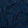 Astrolabe Metallic Navy and Royal Blue Crinkled Luxury Brocade with Black Backing