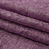 Astrolabe Metallic Bright Orchid Crinkled Luxury Brocade with Black Backing