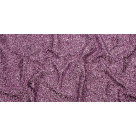 Astrolabe Metallic Bright Orchid Crinkled Luxury Brocade with Black Backing