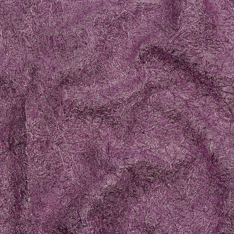 Astrolabe Metallic Bright Orchid Crinkled Luxury Brocade with Black Backing