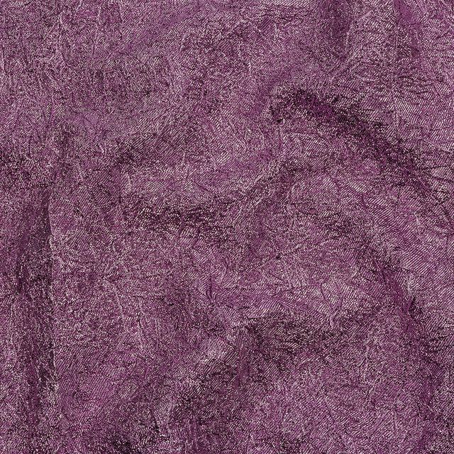 Astrolabe Metallic Bright Orchid Crinkled Luxury Brocade with Black Backing
