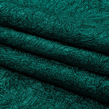 Astrolabe Metallic Teal Crinkled Luxury Brocade with Black Backing