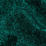 Astrolabe Metallic Teal Crinkled Luxury Brocade with Black Backing