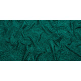 Astrolabe Metallic Teal Crinkled Luxury Brocade with Black Backing