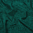 Astrolabe Metallic Teal Crinkled Luxury Brocade with Black Backing