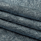 Astrolabe Metallic Pale Blue Crinkled Luxury Brocade with Black Backing
