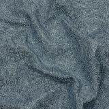 Astrolabe Metallic Pale Blue Crinkled Luxury Brocade with Black Backing