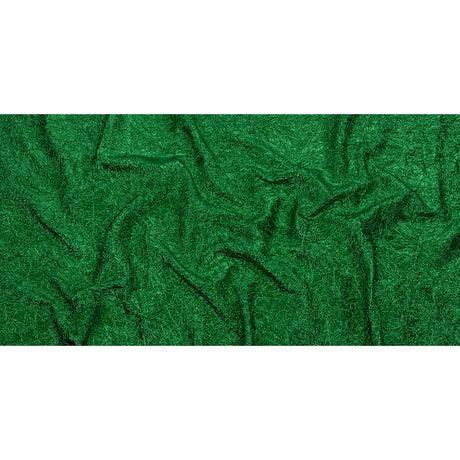 Astrolabe Metallic Kelly Green Crinkled Luxury Brocade with Black Backing
