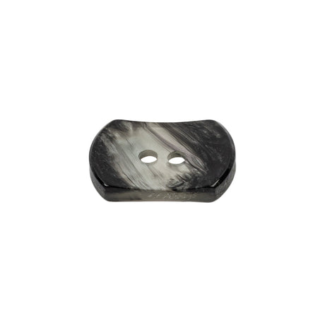 Smoke Swirls Rectangular 2-Hole Plastic Button - 32L/20mm