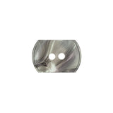 Smoke Swirls Rectangular 2-Hole Plastic Button - 32L/20mm