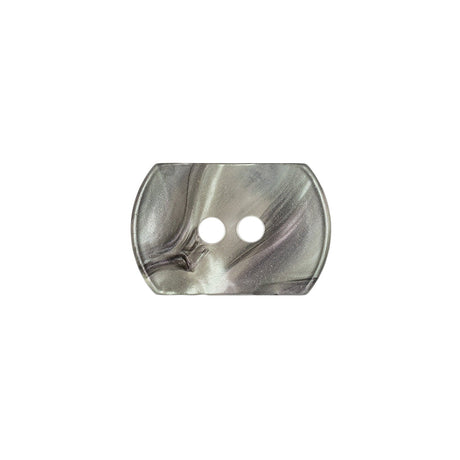 Smoke Swirls Rectangular 2-Hole Plastic Button - 32L/20mm