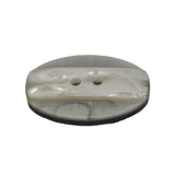 Light Smoke Iridescent and Matte 2-Hole Oval Button - 44L/28mm
