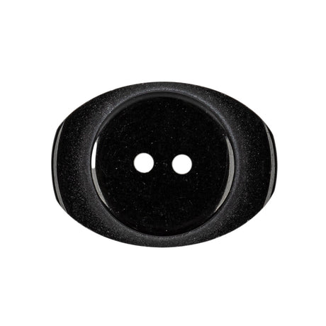 Light Smoke Iridescent and Matte 2-Hole Oval Button - 44L/28mm