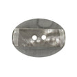 Light Smoke Iridescent and Matte 2-Hole Oval Button - 44L/28mm