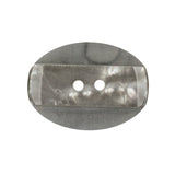Light Smoke Iridescent and Matte 2-Hole Oval Button - 44L/28mm