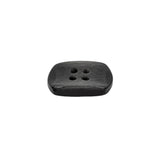 Italian Smoky Iridescent Rectangular 4-Hole Plastic Button - 28L/18mm