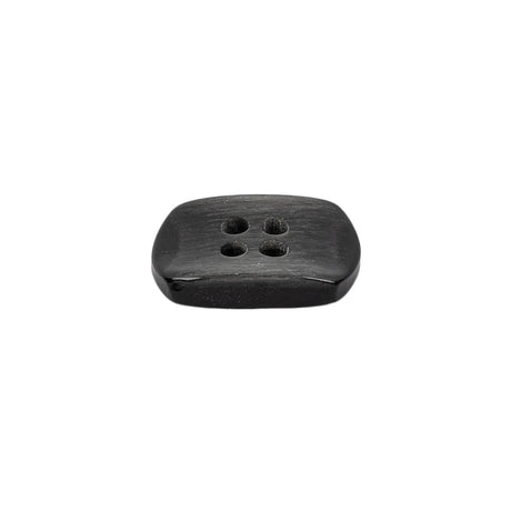 Italian Smoky Iridescent Rectangular 4-Hole Plastic Button - 28L/18mm