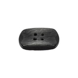 Italian Smoky Iridescent Rectangular 4-Hole Plastic Button - 36L/23mm