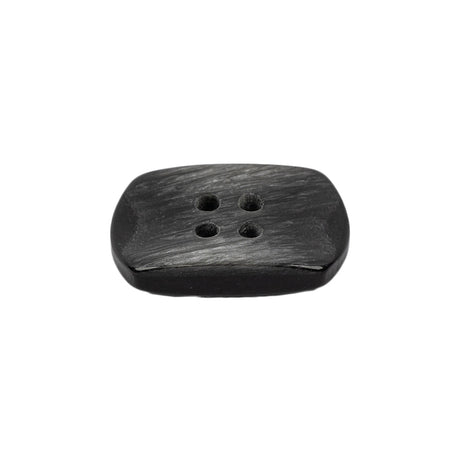 Italian Smoky Iridescent Rectangular 4-Hole Plastic Button - 36L/23mm