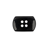 Italian Smoky Iridescent Rectangular 4-Hole Plastic Button - 36L/23mm