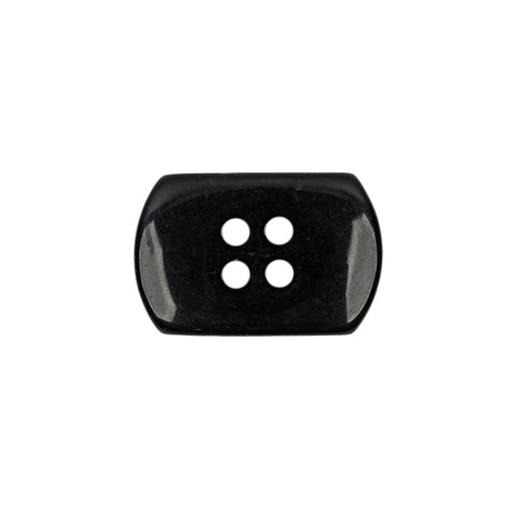 Italian Smoky Iridescent Rectangular 4-Hole Plastic Button - 36L/23mm
