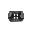 Italian Smoky Iridescent Rectangular 4-Hole Plastic Button - 36L/23mm