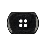 Italian Smoky Iridescent Rectangular 4-Hole Plastic Button - 44L/28mm