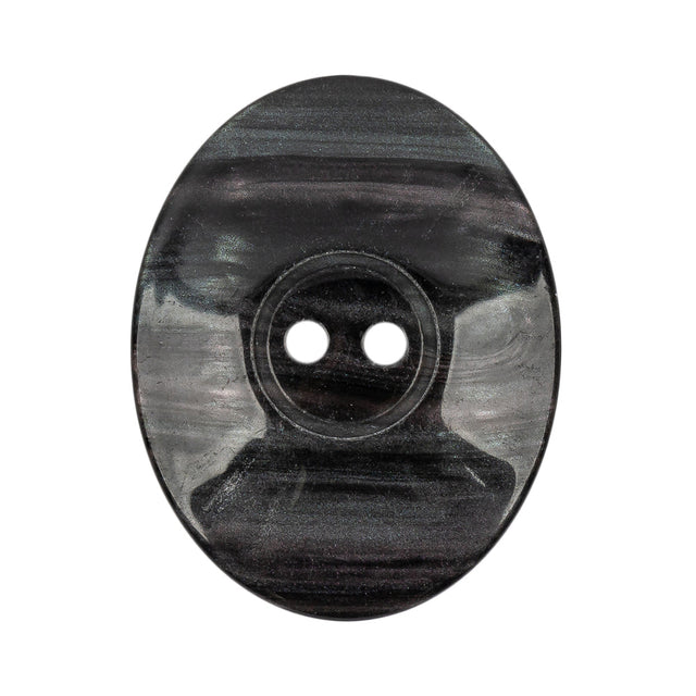 Smoky Sunset Striated Iridescent 2-Hole Oval Button - 54L/34mm