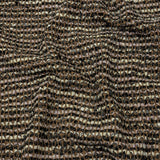 Beige, Cream and Charcoal Boucle Stripes Chunky Wool Blend Sweater Knit