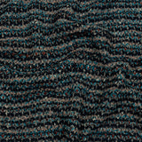 Pinkish Beige, Navy and Sea Blue Striped Chunky Wool Blend Boucle Sweater Knit