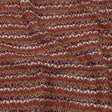 Magenta, Desert Rose and White Boucle Stripes Chunky Wool Blend Sweater Knit