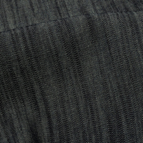 Italian Muted Indigo Striated Lightweight Cotton Denim