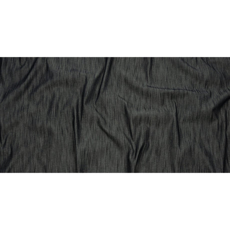 Italian Muted Indigo Striated Lightweight Cotton Denim