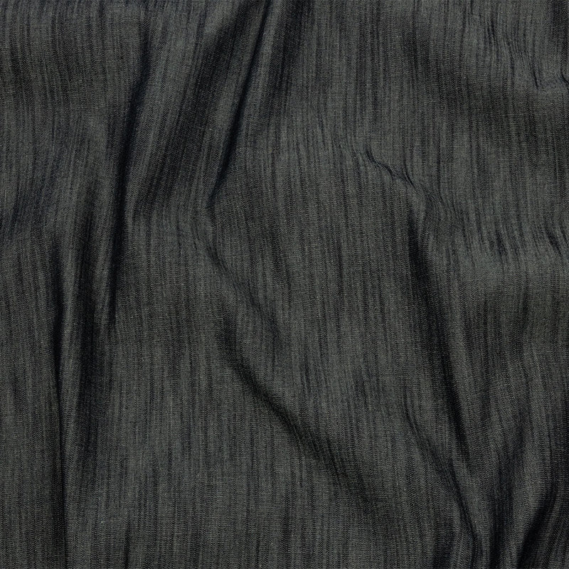 Italian Muted Indigo Striated Lightweight Cotton Denim
