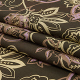 Cotton Poplin Print - Olive, Yellow and Lavender Floral - Mood Exclusive Floral Mirage
