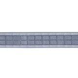 Gray Squares and Sheer Borders Ribbon - 0.5625"