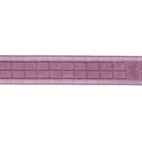 Amaranth Squares and Sheer Borders Ribbon - 0.5625"