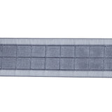 Gray Squares and Sheer Borders Ribbon - 1"