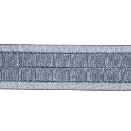 Gray Squares and Sheer Borders Ribbon - 1"