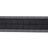 Black Squares and Sheer Borders Ribbon - 1"