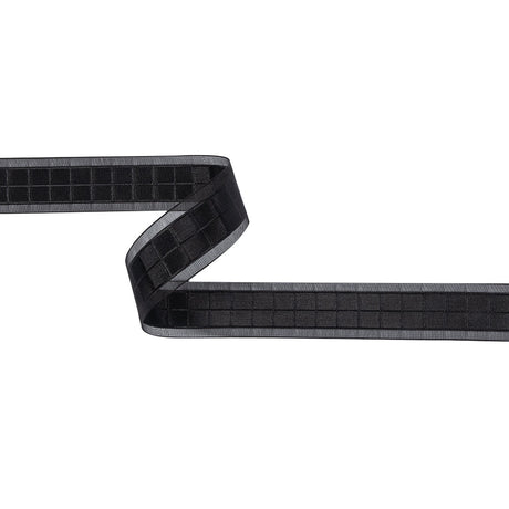 Black Squares and Sheer Borders Ribbon - 1"