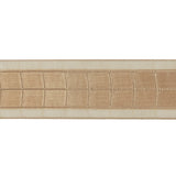 Beige Squares and Sheer Borders Ribbon - 1"
