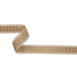 Beige Squares and Sheer Borders Ribbon - 1"
