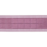 Amaranth Squares and Sheer Borders Ribbon - 1"