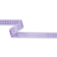 Lilac Squares and Sheer Borders Ribbon - 1"