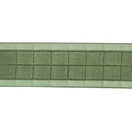 Moss Squares and Sheer Borders Ribbon - 1"