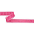 Hot Pink Squares and Sheer Borders Ribbon - 1"