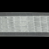 White Squares and Sheer Borders Ribbon - 36mm